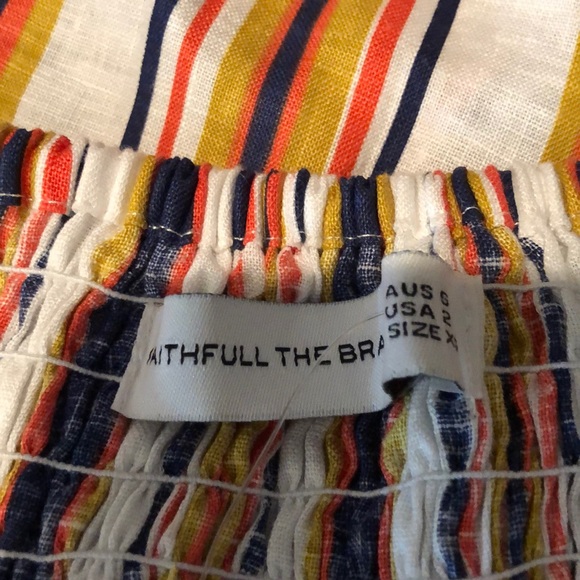 NWOT Faithfull the Brand Striped Linen Jumpsuit - Picture 7 of 8